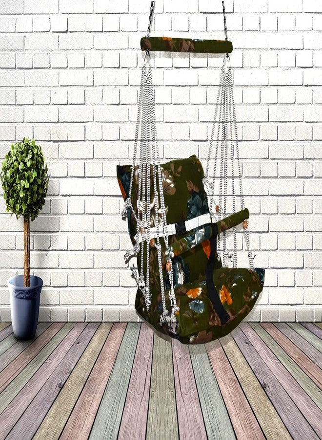 MARSHLAND Swing for Kids Swing Chair for Baby Foldable and Washable Suitable for 1 to 2 Years Baby with Safety Belt Pack of 1 - Image 3